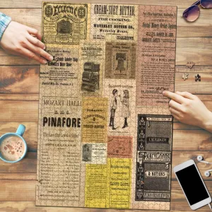 Vintage Newspaper Jigsaw Puzzle