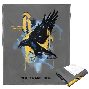 Warner Bros. Harry Potter Watercolor Ravenclaw Personalized Silk Touch Throw Blanket 50x60 Inches